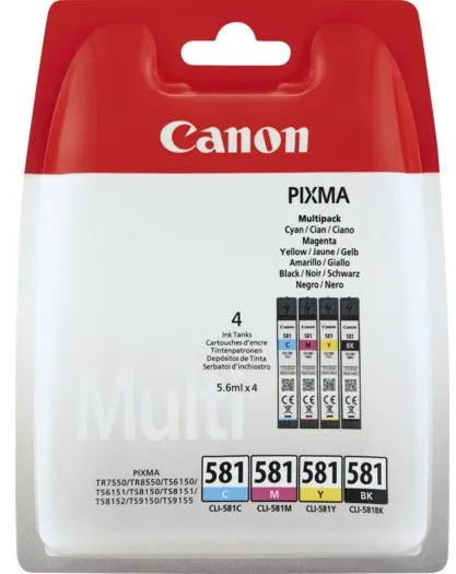 Canon CLI-581 Multi Pack vícebarevné inkoustové kazety