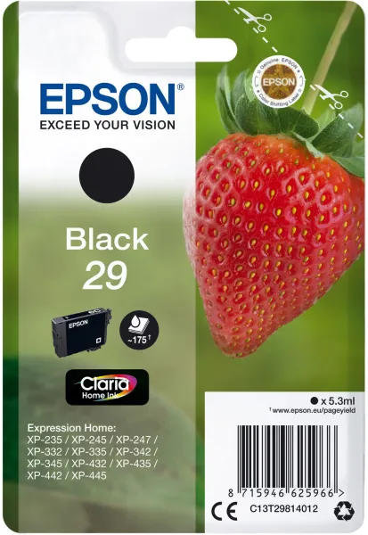 Epson 29 černá inkoustová kazeta