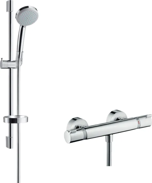 Hansgrohe Croma 100 sprchová sada s termostatickou baterií Ecostat Comfort, chrom