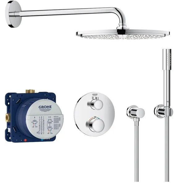 Grohe Grohtherm sprchová sada s hlavovou sprchou Rainshower Cosmopolitan 310, chrom