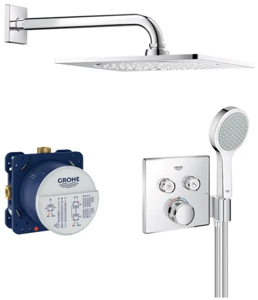 Grohe Grohtherm SmartControl sprchová sada s hlavovou sprchou, chrom
