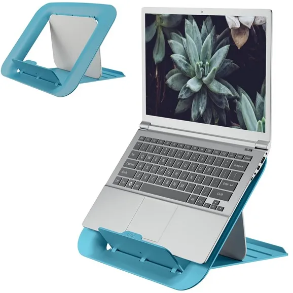 Leitz Ergo Cosy nastavitelný stojan na notebook, 80 % recyklovaný plast Klidná modrá