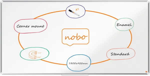 Nobo Premium Plus smaltovaný whiteboard 180x90cm bílý