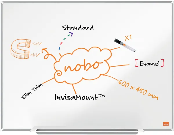 Nobo Impression Pro smaltovaný whiteboard 60x45cm bílý